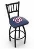 Washington Nationals 30" Swivel Bar Stool with Black Wrinkle Finish  