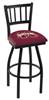 Mississippi State 30" Swivel Bar Stool with Black Wrinkle Finish  