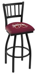 Mississippi State 30" Swivel Bar Stool with Black Wrinkle Finish  