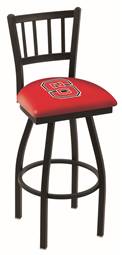 North Carolina State 30" Swivel Bar Stool with Black Wrinkle Finish  