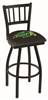 North Dakota State 30" Swivel Bar Stool with Black Wrinkle Finish  