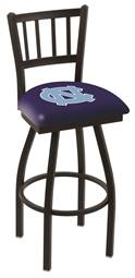 North Carolina 30" Swivel Bar Stool with Black Wrinkle Finish  