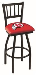 Utah 30" Swivel Bar Stool with Black Wrinkle Finish  