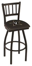 Vanderbilt 30" Swivel Bar Stool with Black Wrinkle Finish  