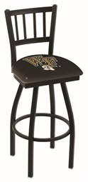 Wake Forest 30" Swivel Bar Stool with Black Wrinkle Finish  