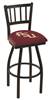 Florida State (Script) 36" Swivel Bar Stool with Black Wrinkle Finish  