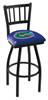 Florida 36" Swivel Bar Stool with Black Wrinkle Finish  