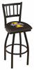 Idaho 36" Swivel Bar Stool with Black Wrinkle Finish  