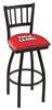 Louisiana-Lafayette 36" Swivel Bar Stool with Black Wrinkle Finish  