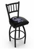 Colorado Rockies 36" Swivel Bar Stool with Black Wrinkle Finish  