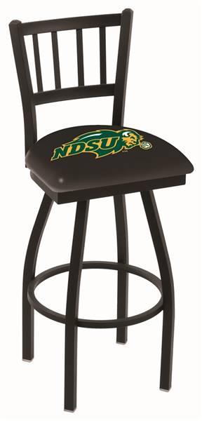 North Dakota State 36" Swivel Bar Stool with Black Wrinkle Finish  