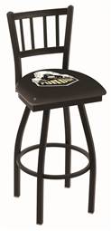 Purdue 36" Swivel Bar Stool with Black Wrinkle Finish  