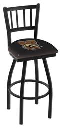 Western Michigan 36" Swivel Bar Stool with Black Wrinkle Finish  