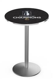 Vegas Golden Knights - 2023 Stanley Cup Champions 36" Tall - 30" Top Pub Table with Stainless Finish    