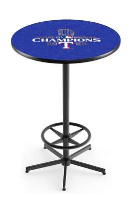 L216 Texas Rangers - 2023 World Series Champions  Pub Table Height 42 inch, Top 36 inch