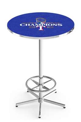 L216 Texas Rangers - 2023 World Series Champions  Pub Table Height 42 inch, Top 36 inch