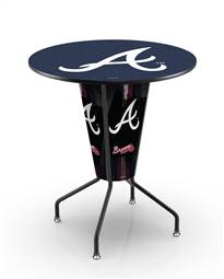 Atlanta Braves 42 inch Tall Indoor/Outdoor Lighted Pub Table