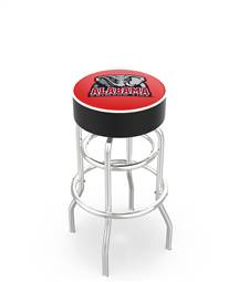  Alabama 25" Double-Ring Swivel Counter Stool with Chrome Finish   