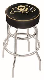  Colorado 25" Double-Ring Swivel Counter Stool with Chrome Finish   