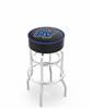 Grand Valley State 25" Double-Ring Swivel Counter Stool with Chrome Finish   