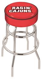  Louisiana-Lafayette 25" Double-Ring Swivel Counter Stool with Chrome Finish   