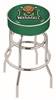  Marshall 25" Double-Ring Swivel Counter Stool with Chrome Finish   