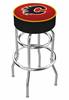  Calgary Flames 30" Double-Ring Swivel Bar Stool with Chrome Finish   