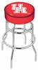  Houston 30" Double-Ring Swivel Bar Stool with Chrome Finish   