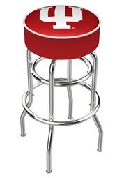  Indiana 30" Double-Ring Swivel Bar Stool with Chrome Finish   