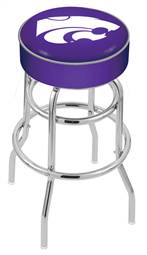  Kansas State 30" Double-Ring Swivel Bar Stool with Chrome Finish   