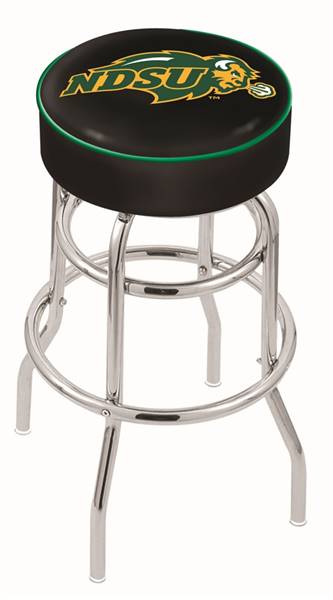  North Dakota State 30" Double-Ring Swivel Bar Stool with Chrome Finish   