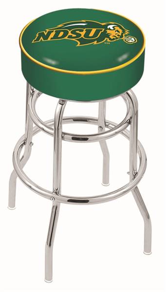  North Dakota State 30" Double-Ring Swivel Bar Stool with Chrome Finish   