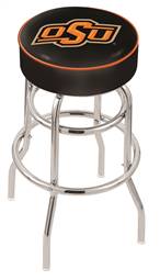  Oklahoma State 30" Double-Ring Swivel Bar Stool with Chrome Finish   