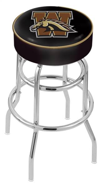  Western Michigan 30" Double-Ring Swivel Bar Stool with Chrome Finish   