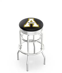  Appalachian State 25" Double-Ring Swivel Counter Stool with Chrome Finish  