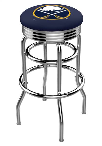  Buffalo Sabres 25" Double-Ring Swivel Counter Stool with Chrome Finish  