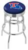  Louisiana Tech 25" Double-Ring Swivel Counter Stool with Chrome Finish  