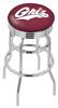  Montana 25" Double-Ring Swivel Counter Stool with Chrome Finish  