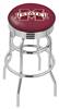  Mississippi State 25" Double-Ring Swivel Counter Stool with Chrome Finish  