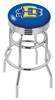  South Dakota State 25" Double-Ring Swivel Counter Stool with Chrome Finish  