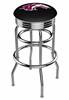  Southern Illinois 25" Double-Ring Swivel Counter Stool with Chrome Finish  