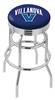  Villanova 25" Double-Ring Swivel Counter Stool with Chrome Finish  