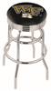  Wake Forest 25" Double-Ring Swivel Counter Stool with Chrome Finish  