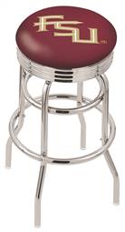  Florida State (Script) 30" Double-Ring Swivel Bar Stool with Chrome Finish  