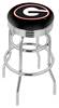  Georgia "G" 30" Double-Ring Swivel Bar Stool with Chrome Finish  