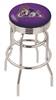  James Madison 30" Double-Ring Swivel Bar Stool with Chrome Finish  