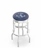  US Naval Academy (NAVY) 30" Double-Ring Swivel Bar Stool with Chrome Finish  