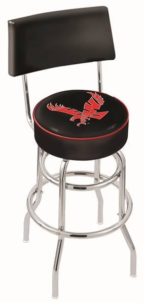  Eastern Washington 25" Double-Ring Swivel Counter Stool with Chrome Finish  