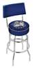  Georgetown 25" Double-Ring Swivel Counter Stool with Chrome Finish  