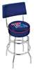  Louisiana Tech 25" Double-Ring Swivel Counter Stool with Chrome Finish  